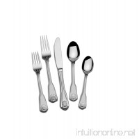 Towle 5192135 London Shell 45-Piece 18/10 Stainless Steel Flatware Set  Service for 8 - B01M15GZGF